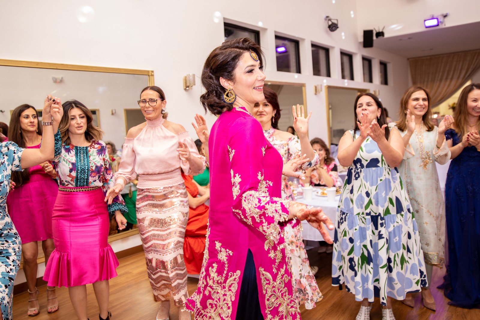 Guests dancing at a celebration
